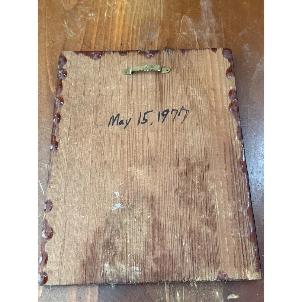 Vintage 1977 Ten Rules for Success Wood Plaque Decoupage Wall Art 9x7